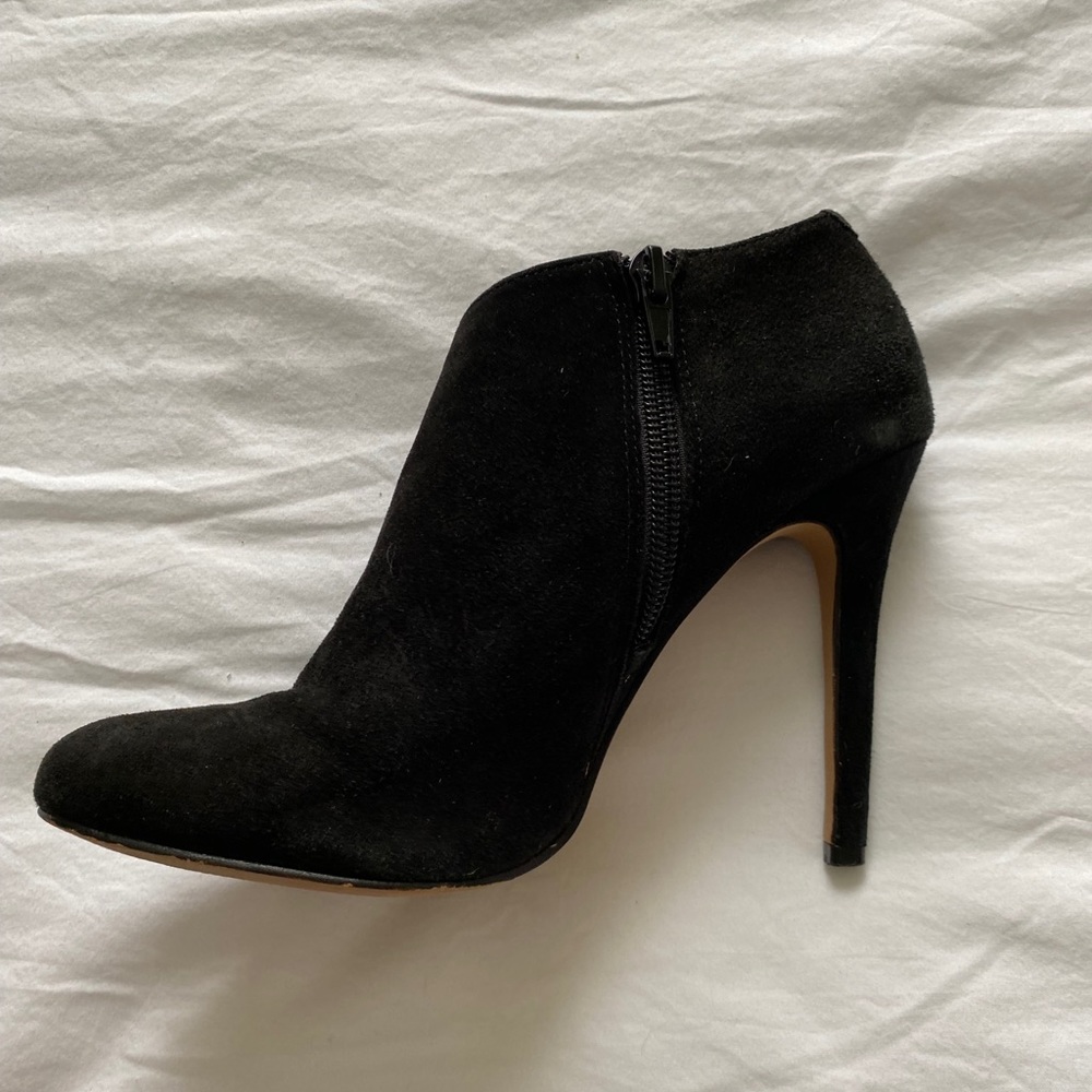 Sole society suede stiletto booties